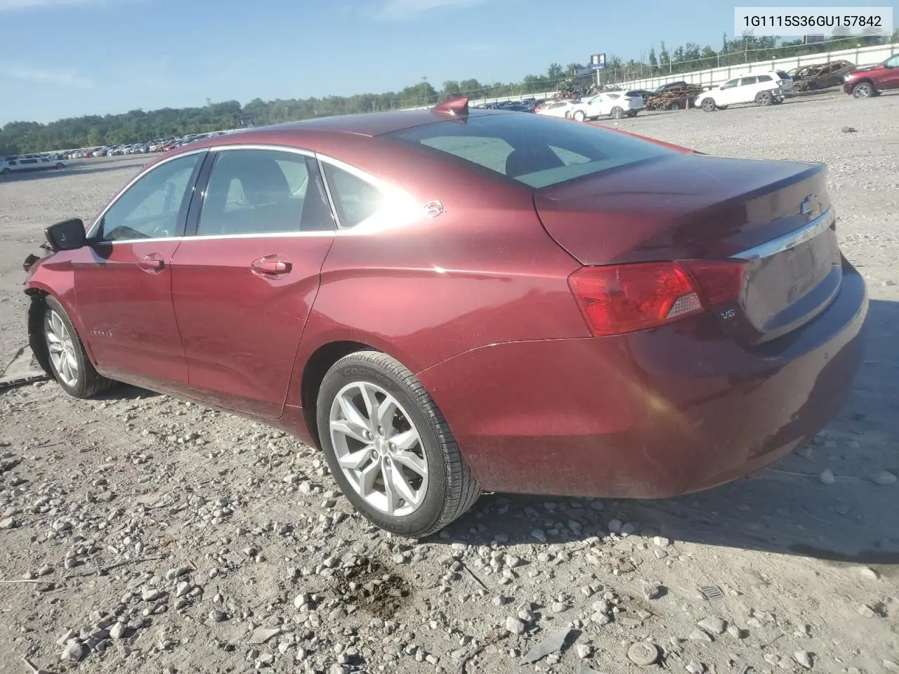 2016 Chevrolet Impala Lt VIN: 1G1115S36GU157842 Lot: 61997855