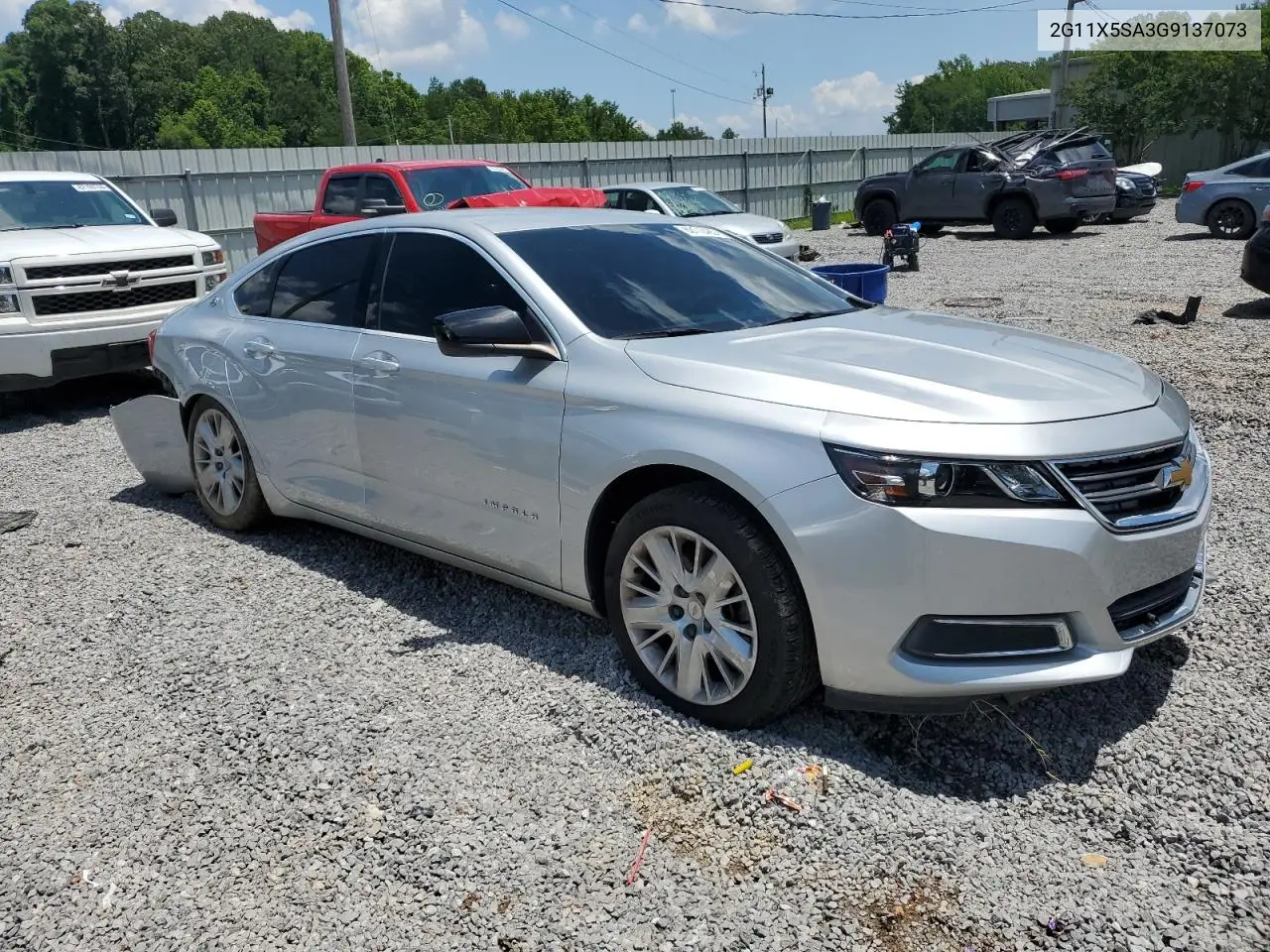 2016 Chevrolet Impala Ls VIN: 2G11X5SA3G9137073 Lot: 62172485