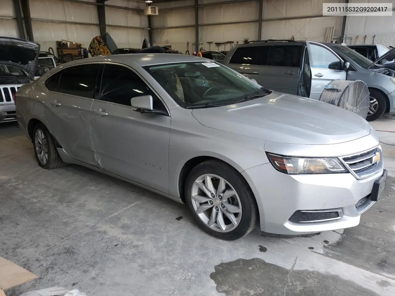 2016 Chevrolet Impala Lt VIN: 2G1115S32G9202417 Lot: 62278265