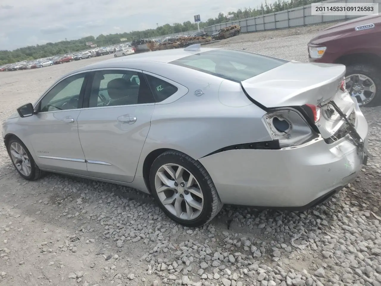 2016 Chevrolet Impala Ltz VIN: 2G1145S31G9126583 Lot: 62377785