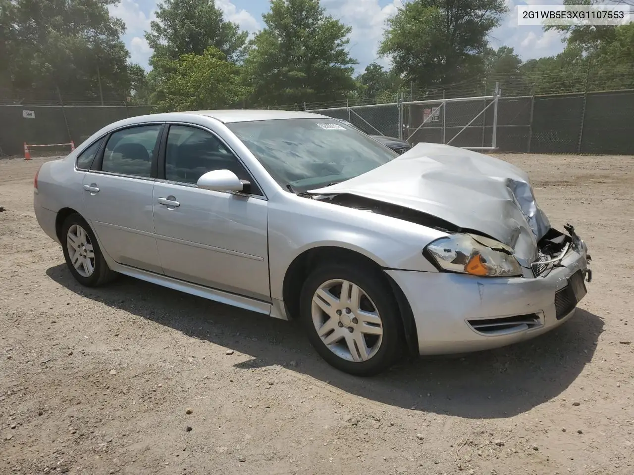 2016 Chevrolet Impala Limited Lt VIN: 2G1WB5E3XG1107553 Lot: 62690115