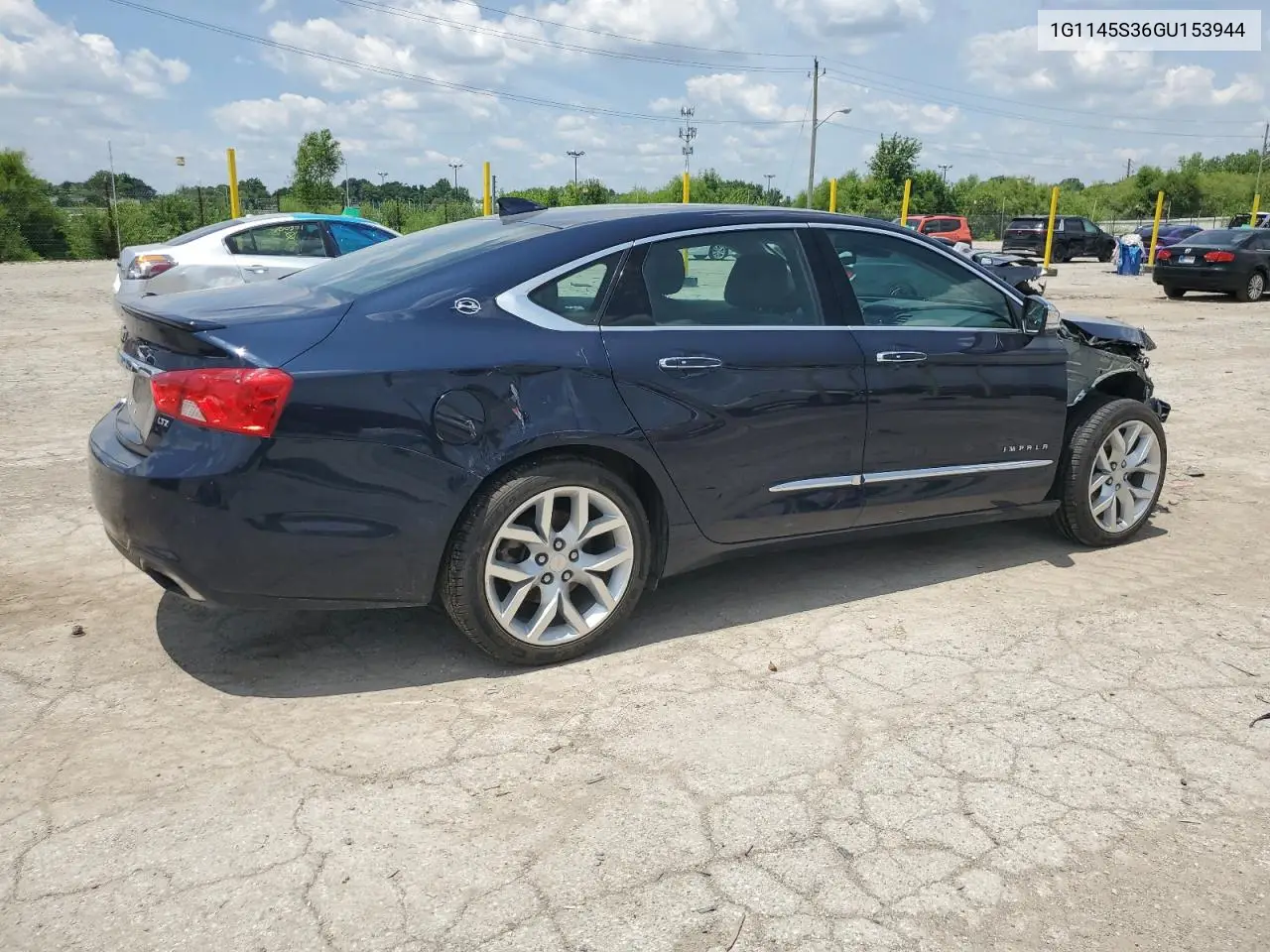 2016 Chevrolet Impala Ltz VIN: 1G1145S36GU153944 Lot: 63048775