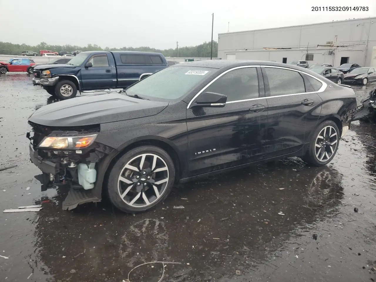 2016 Chevrolet Impala Lt VIN: 2G1115S32G9149783 Lot: 63319355