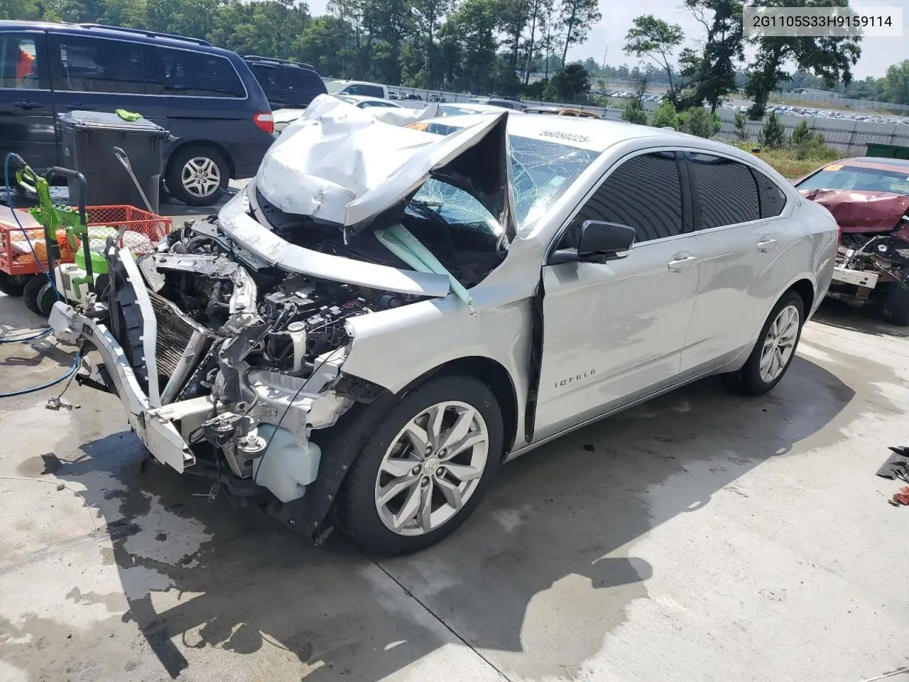 2017 Chevrolet Impala Lt VIN: 2G1105S33H9159114 Lot: 56050225