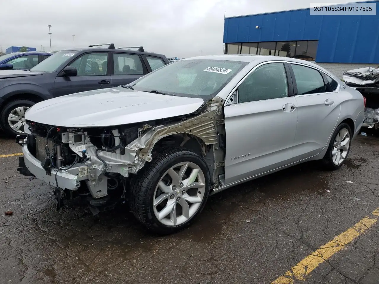 2017 Chevrolet Impala Lt VIN: 2G1105S34H9197595 Lot: 56404855