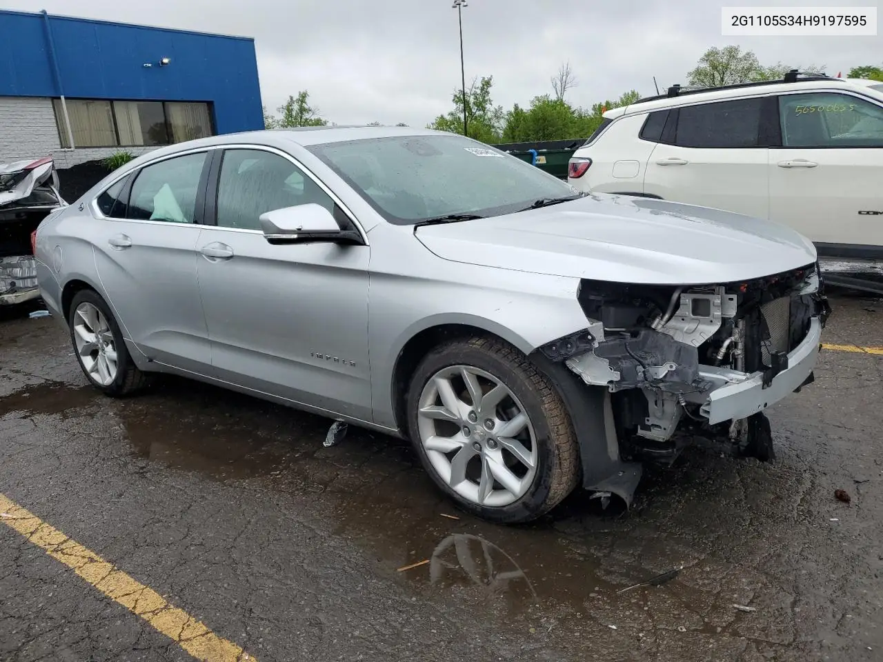 2017 Chevrolet Impala Lt VIN: 2G1105S34H9197595 Lot: 56404855