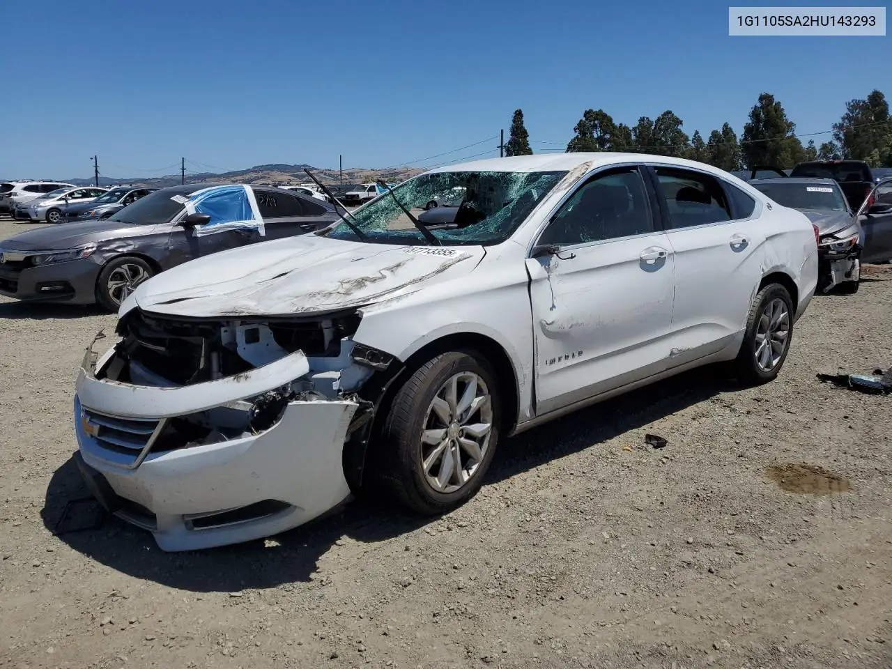 2017 Chevrolet Impala Lt VIN: 1G1105SA2HU143293 Lot: 57713355