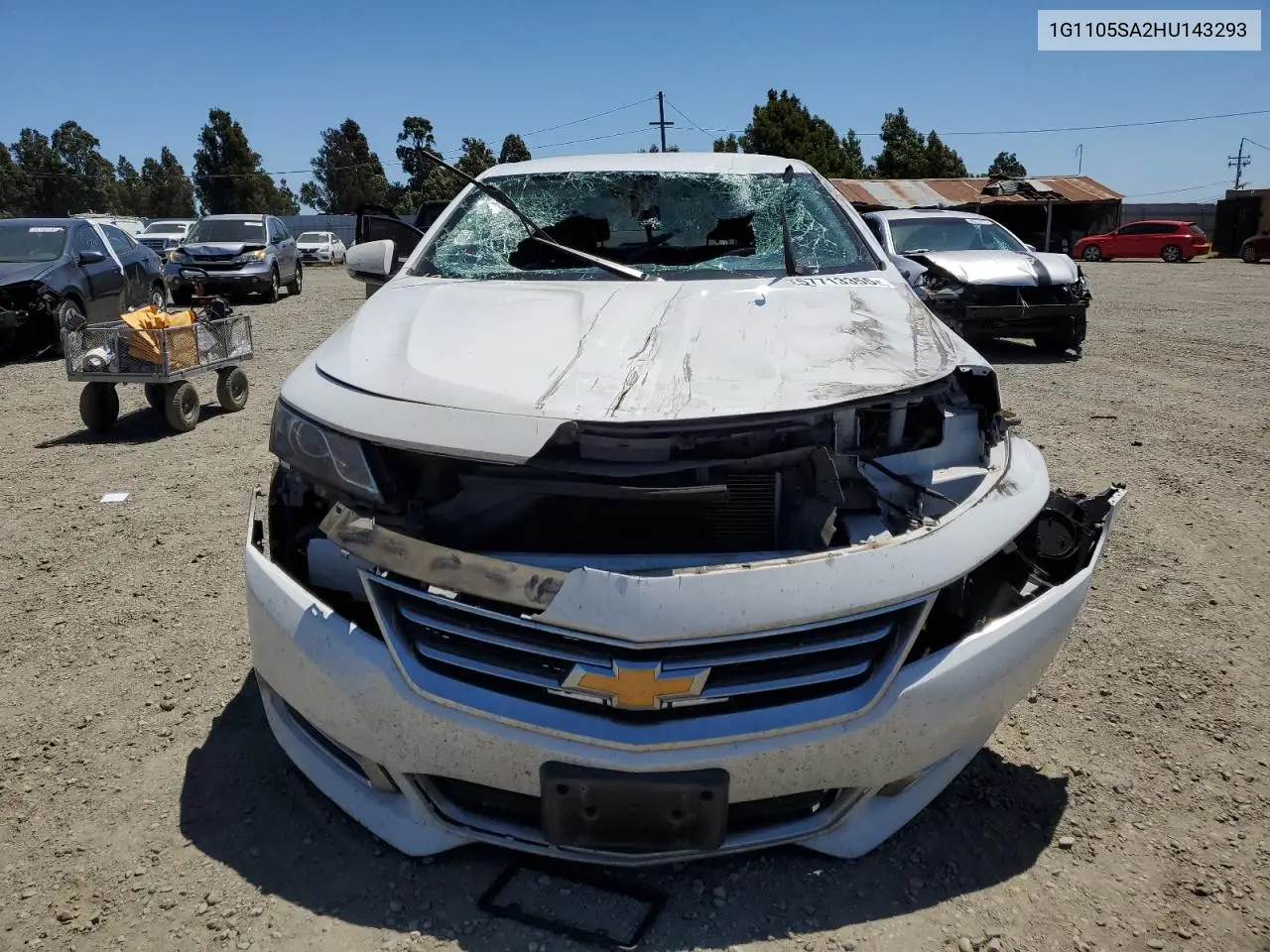 2017 Chevrolet Impala Lt VIN: 1G1105SA2HU143293 Lot: 57713355