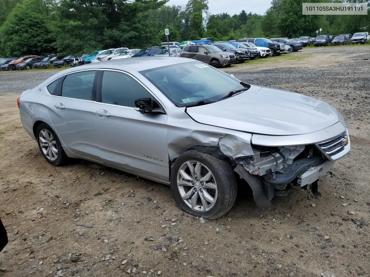 2017 Chevrolet Impala Lt VIN: 1G1105SA3HU191191 Lot: 62531645