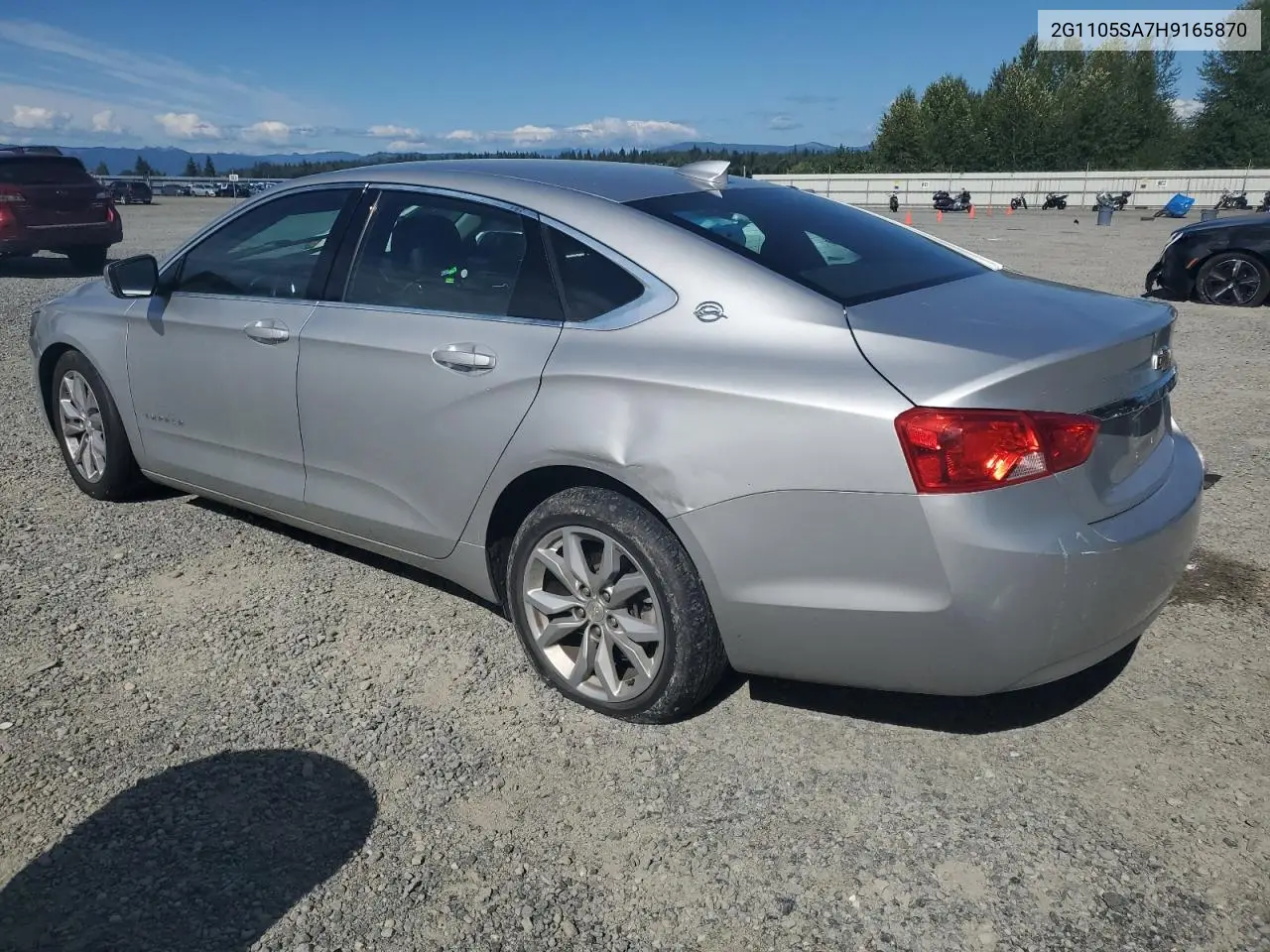 2017 Chevrolet Impala Lt VIN: 2G1105SA7H9165870 Lot: 63707215