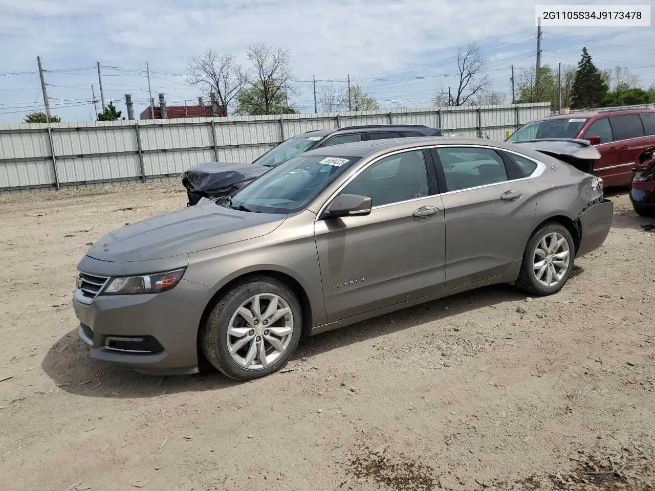 2018 Chevrolet Impala Lt VIN: 2G1105S34J9173478 Lot: 56584325