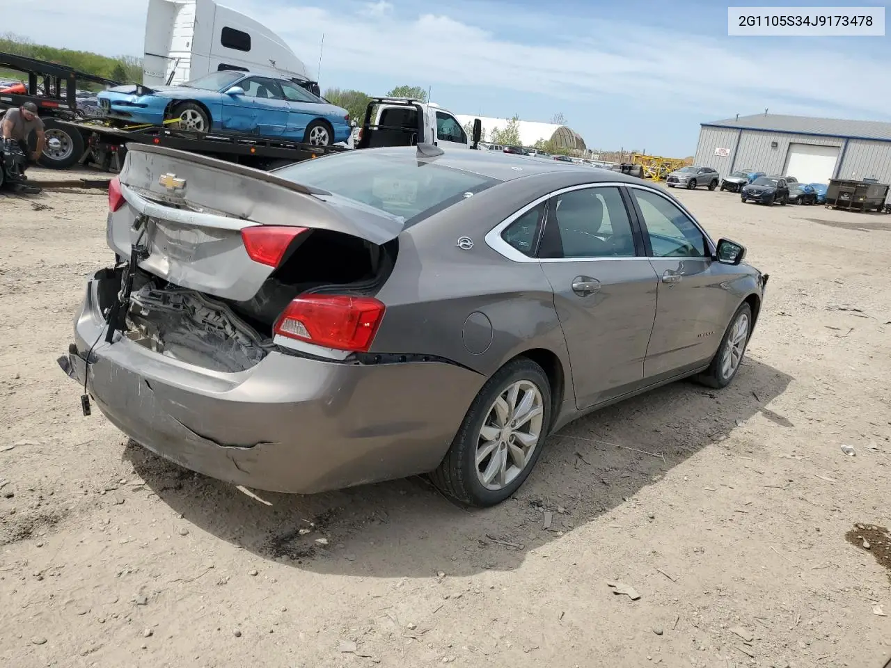 2018 Chevrolet Impala Lt VIN: 2G1105S34J9173478 Lot: 56584325