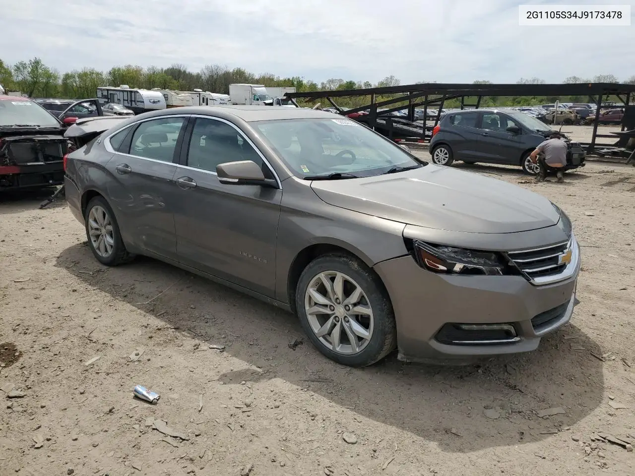 2018 Chevrolet Impala Lt VIN: 2G1105S34J9173478 Lot: 56584325