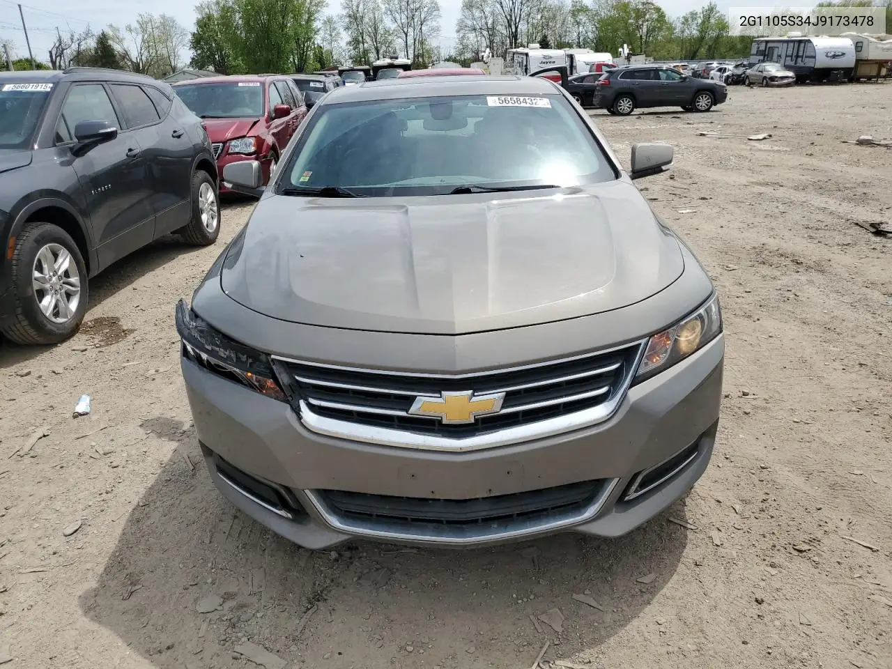 2018 Chevrolet Impala Lt VIN: 2G1105S34J9173478 Lot: 56584325