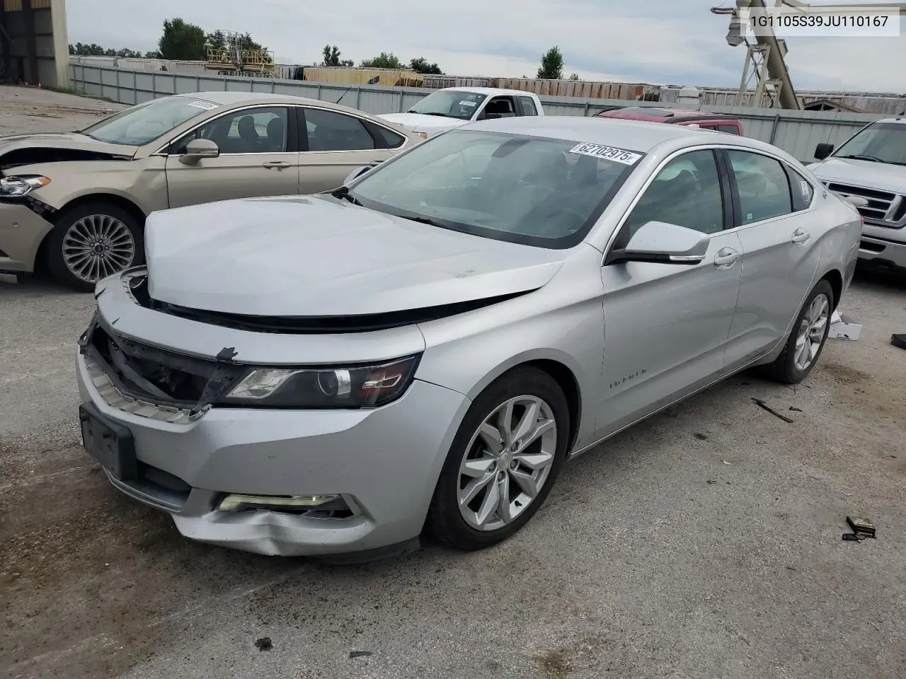 2018 Chevrolet Impala Lt VIN: 1G1105S39JU110167 Lot: 62702975