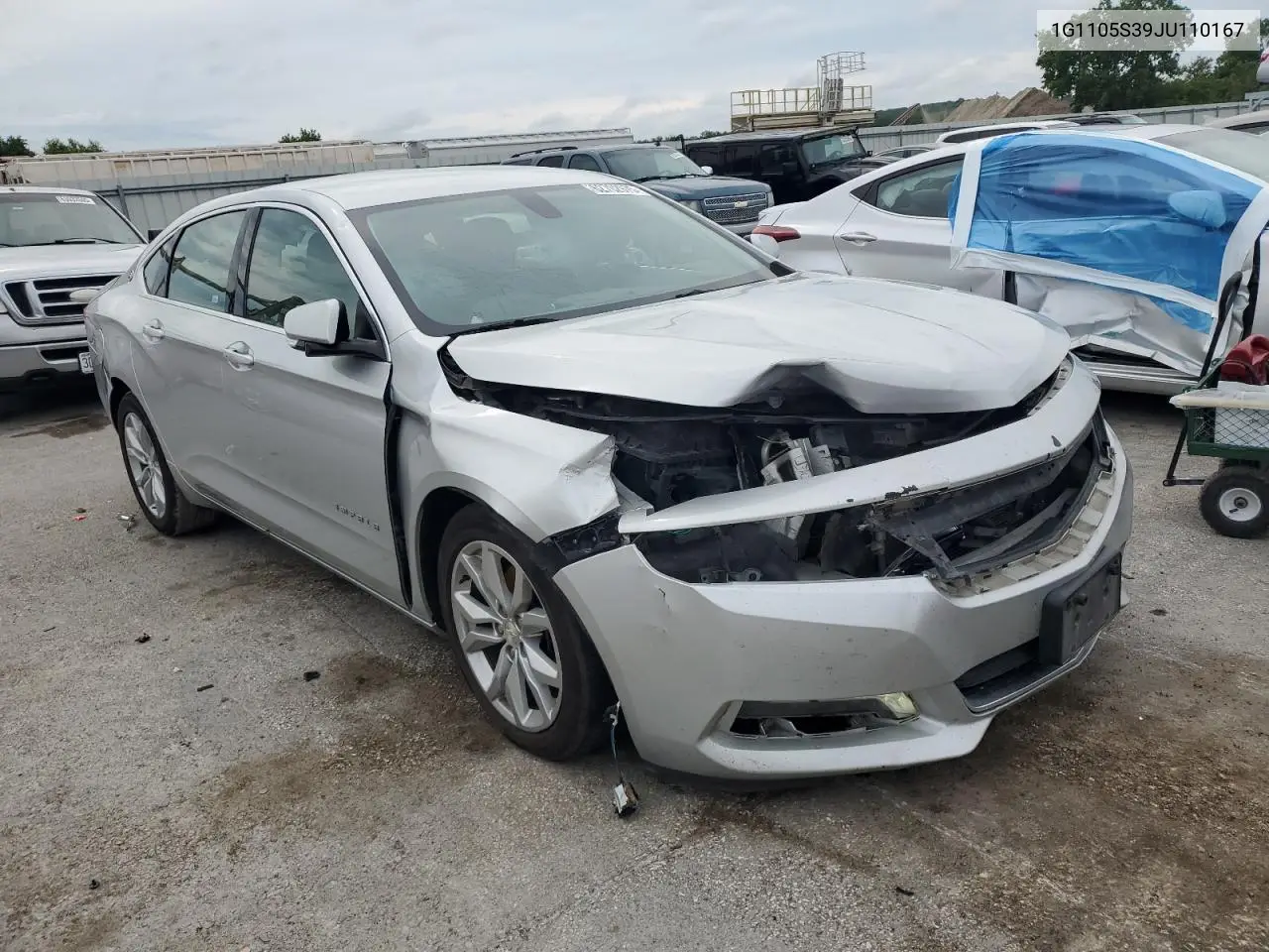 2018 Chevrolet Impala Lt VIN: 1G1105S39JU110167 Lot: 62702975