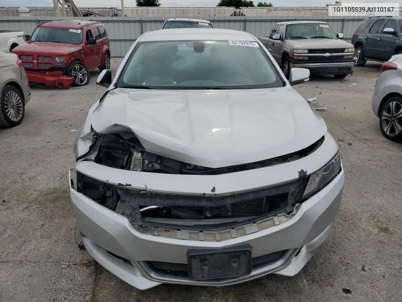 2018 Chevrolet Impala Lt VIN: 1G1105S39JU110167 Lot: 62702975
