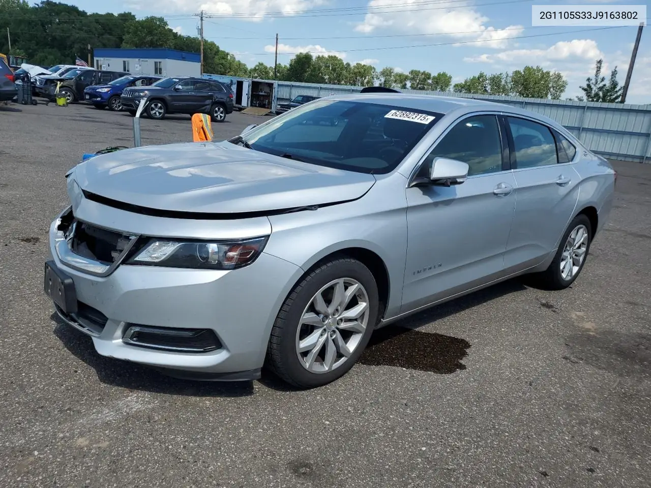 2018 Chevrolet Impala Lt VIN: 2G1105S33J9163802 Lot: 62892315