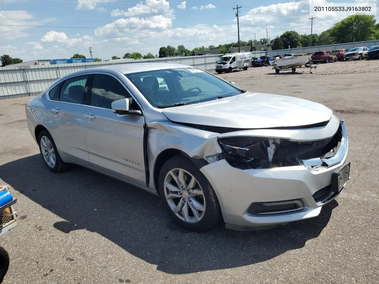2018 Chevrolet Impala Lt VIN: 2G1105S33J9163802 Lot: 62892315