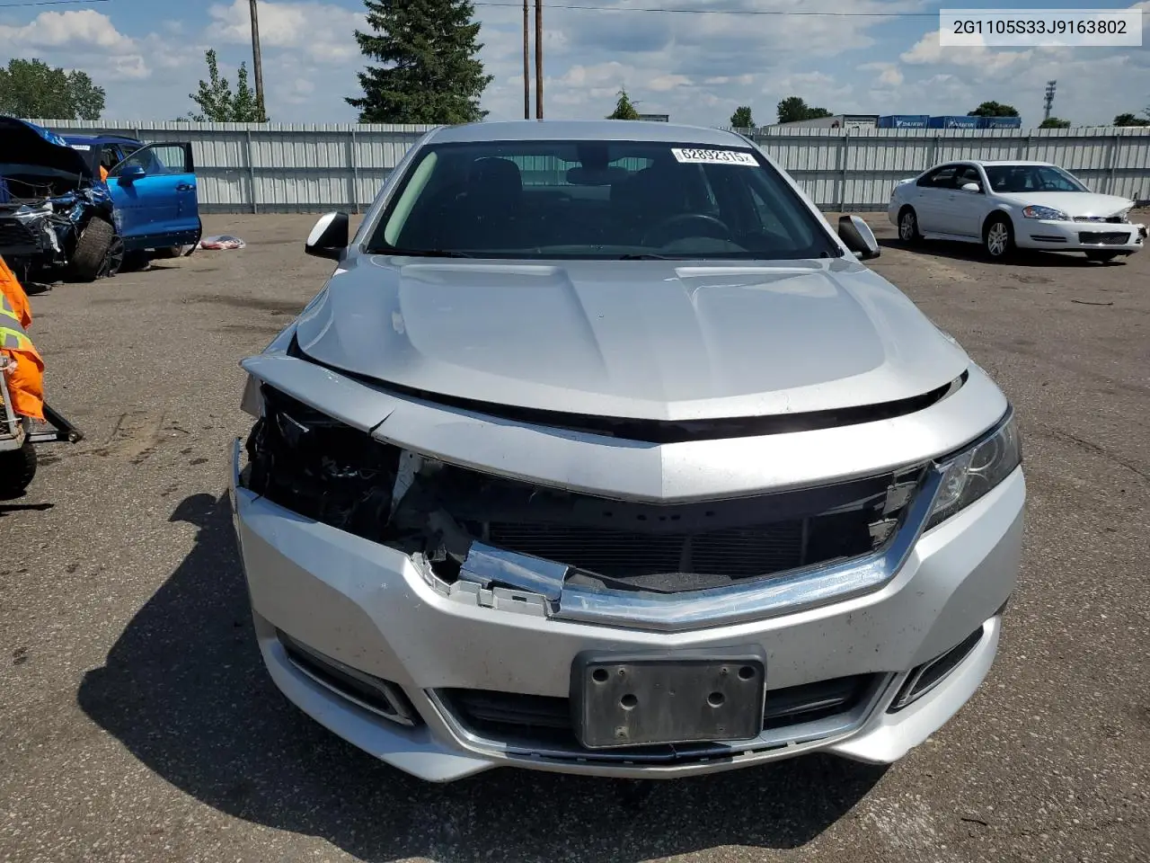 2018 Chevrolet Impala Lt VIN: 2G1105S33J9163802 Lot: 62892315