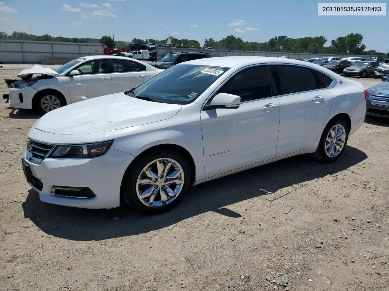 2018 Chevrolet Impala Lt VIN: 2G1105S35J9178463 Lot: 63082905