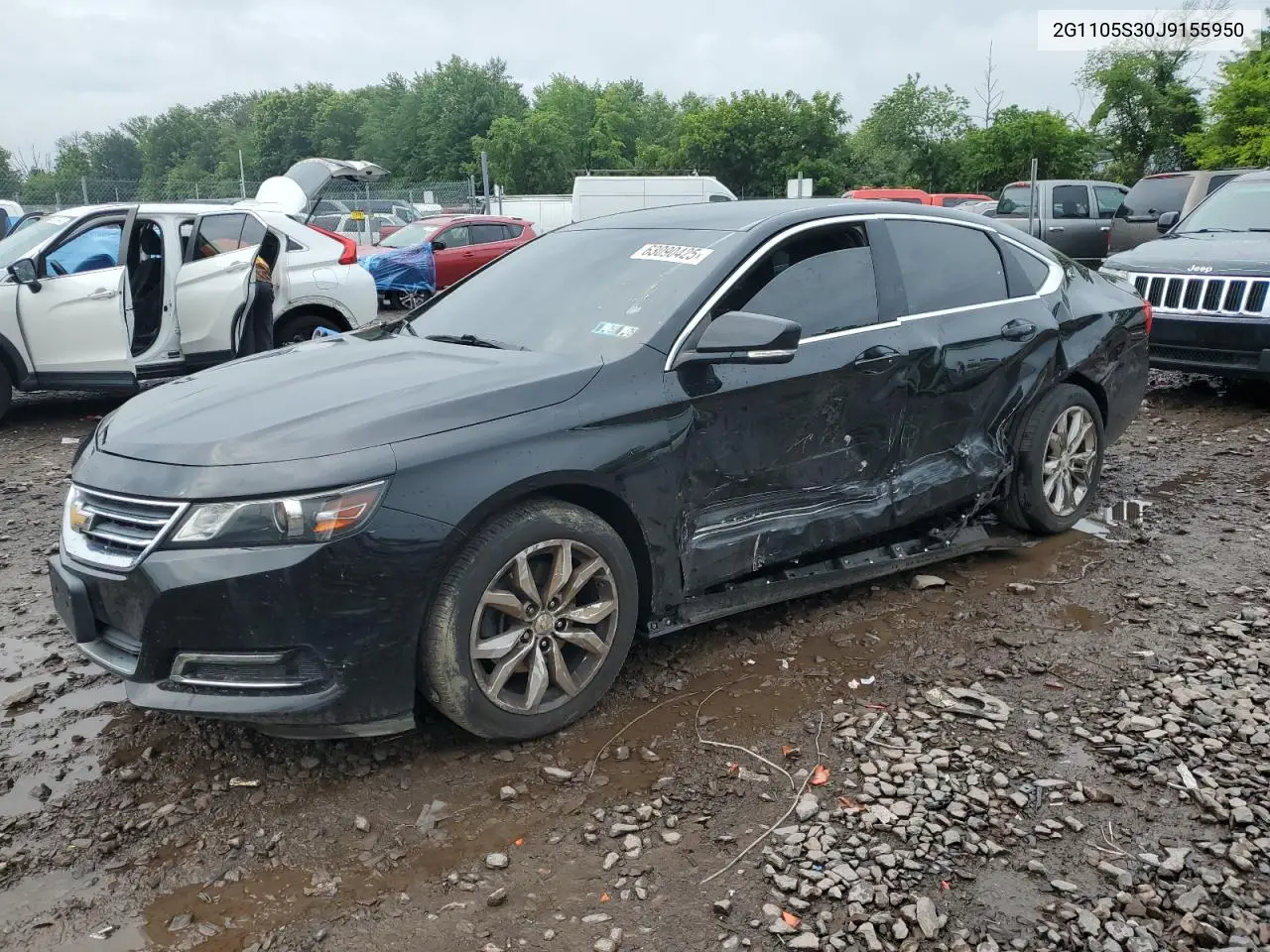 2018 Chevrolet Impala Lt VIN: 2G1105S30J9155950 Lot: 63090425
