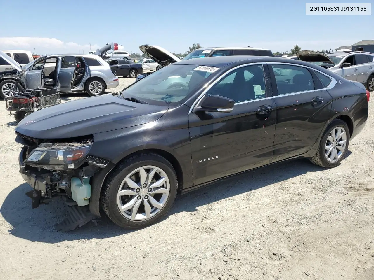 2018 Chevrolet Impala Lt VIN: 2G1105S31J9131155 Lot: 63090595