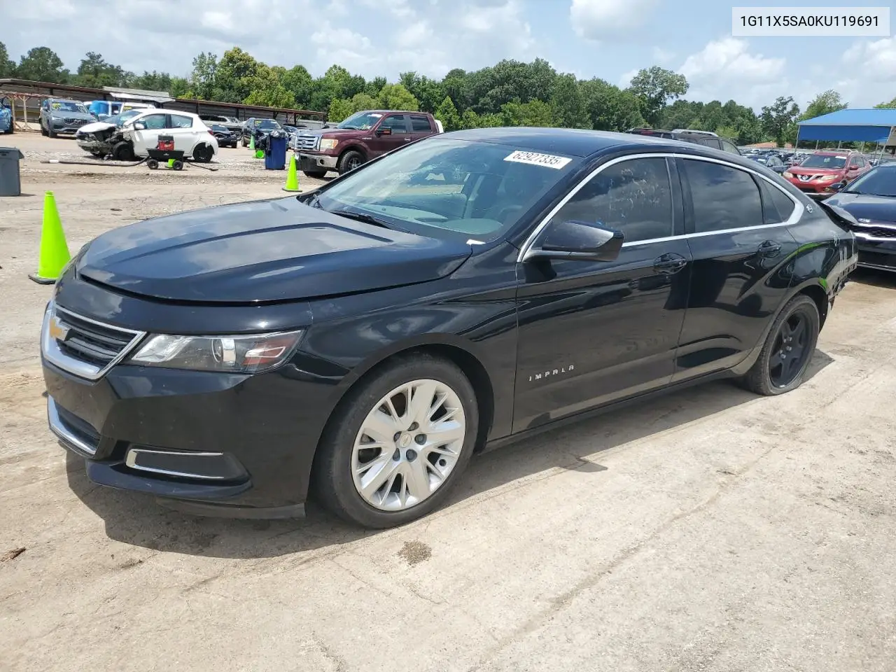 2019 Chevrolet Impala Ls VIN: 1G11X5SA0KU119691 Lot: 62927335