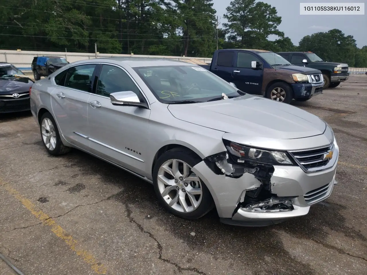 2019 Chevrolet Impala Premier VIN: 1G1105S38KU116012 Lot: 63067845