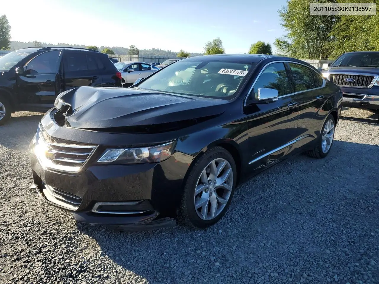 2019 Chevrolet Impala Premier VIN: 2G1105S30K9138597 Lot: 63249175