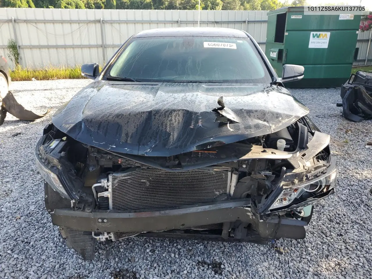2019 Chevrolet Impala Lt VIN: 1G11Z5SA6KU137705 Lot: 65607075