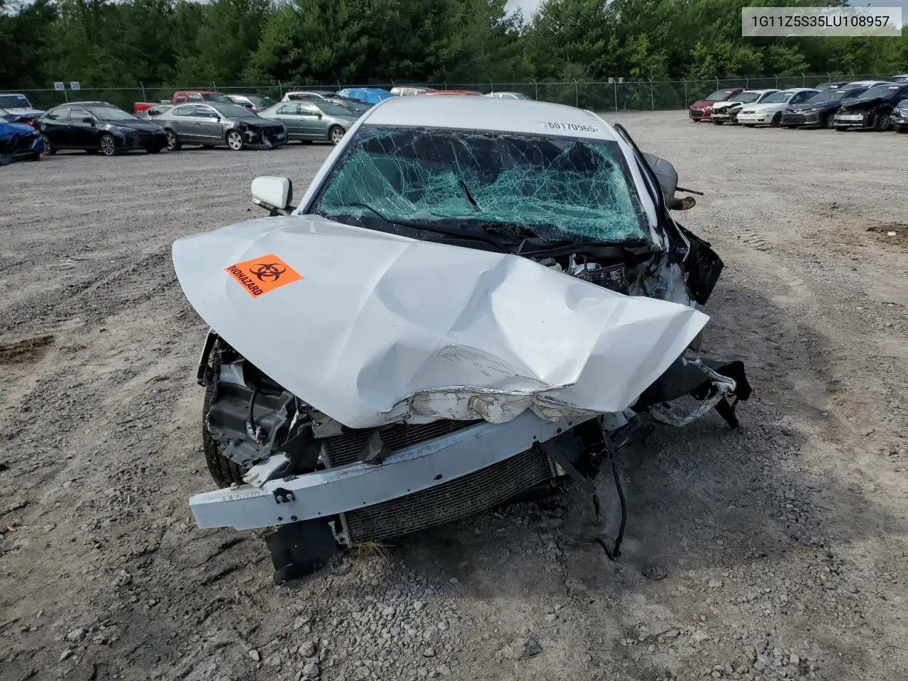 2020 Chevrolet Impala Lt VIN: 1G11Z5S35LU108957 Lot: 60170965