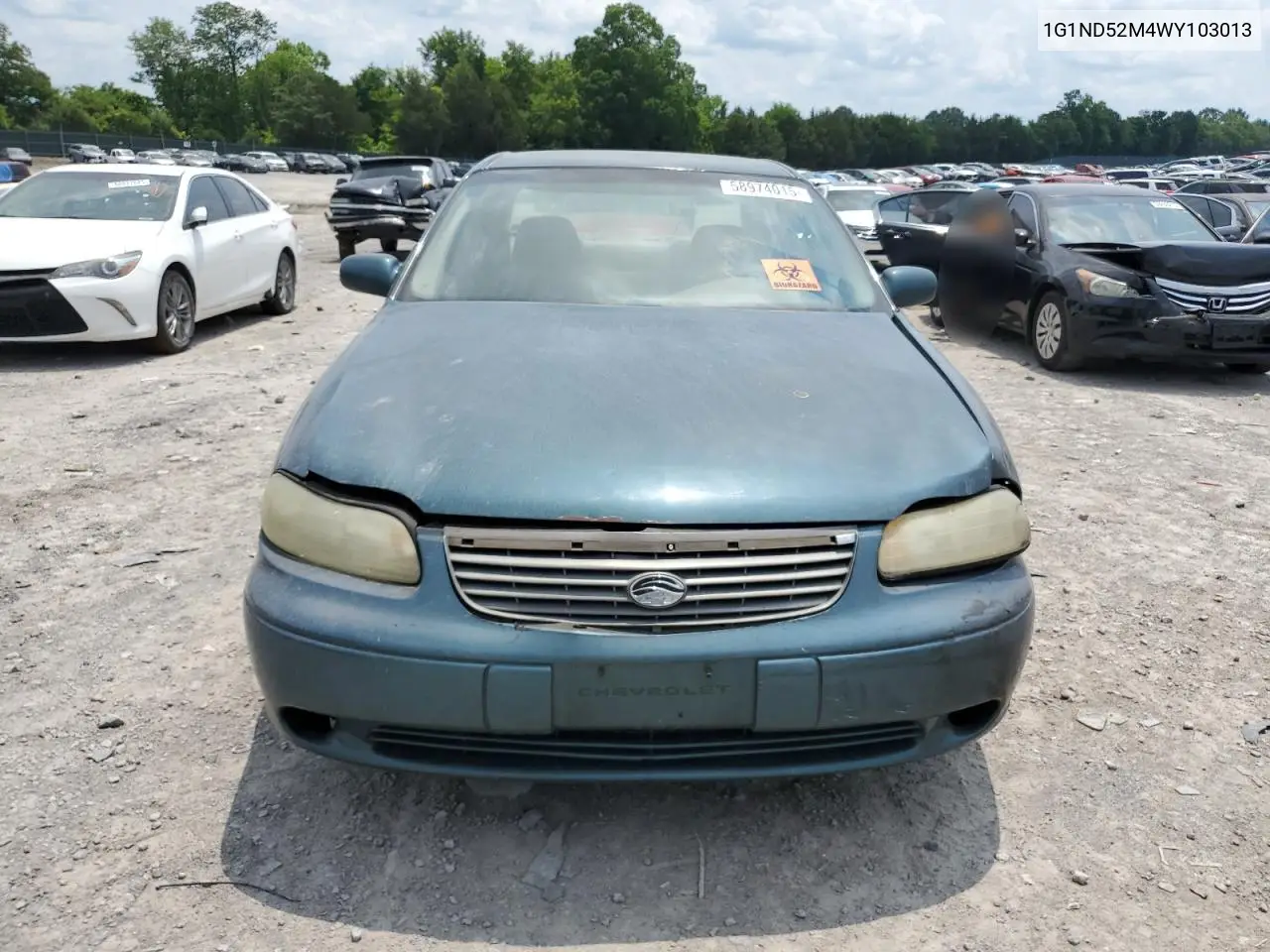 1998 Chevrolet Malibu VIN: 1G1ND52M4WY103013 Lot: 58974015
