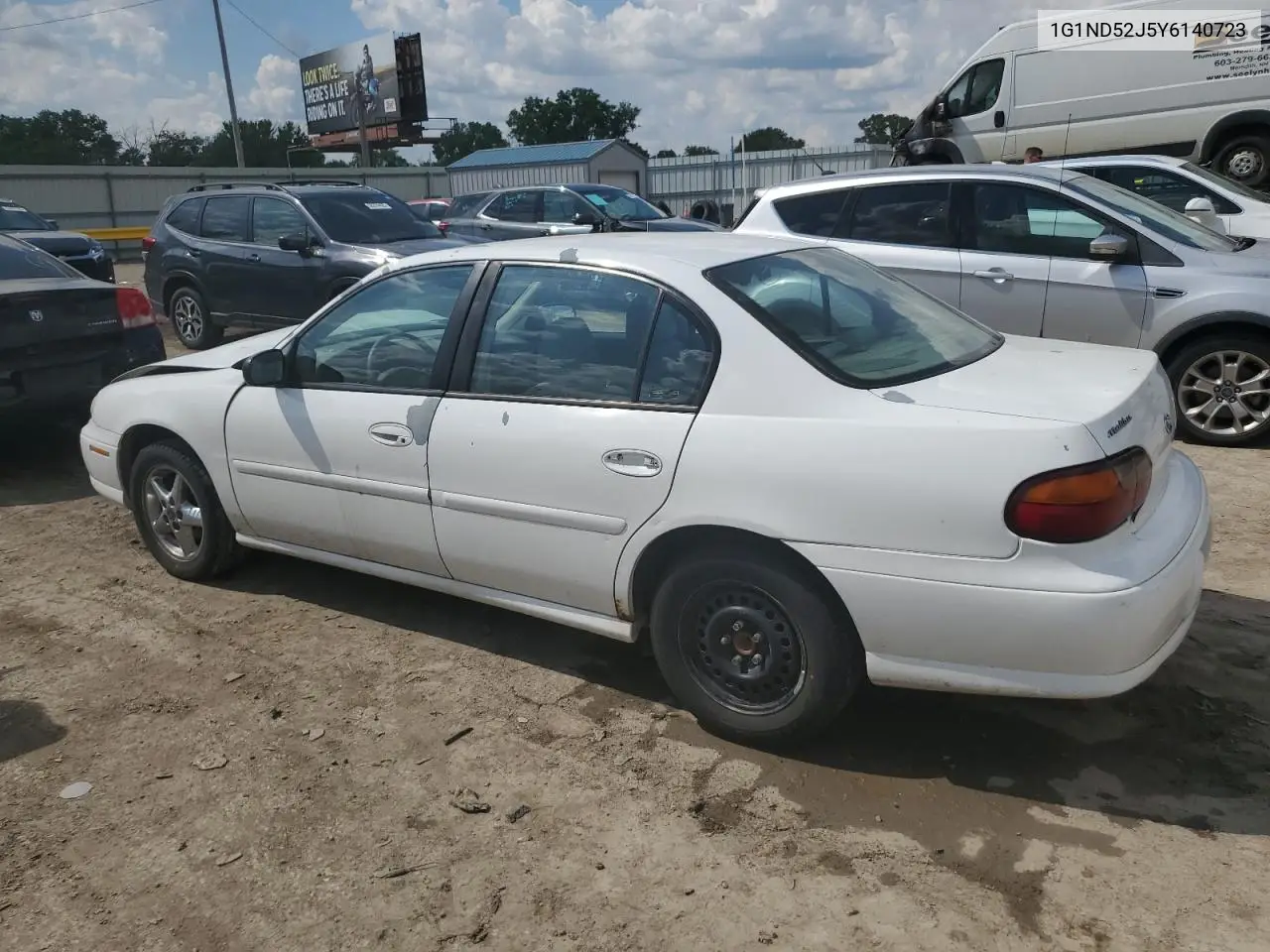 2000 Chevrolet Malibu VIN: 1G1ND52J5Y6140723 Lot: 56112585