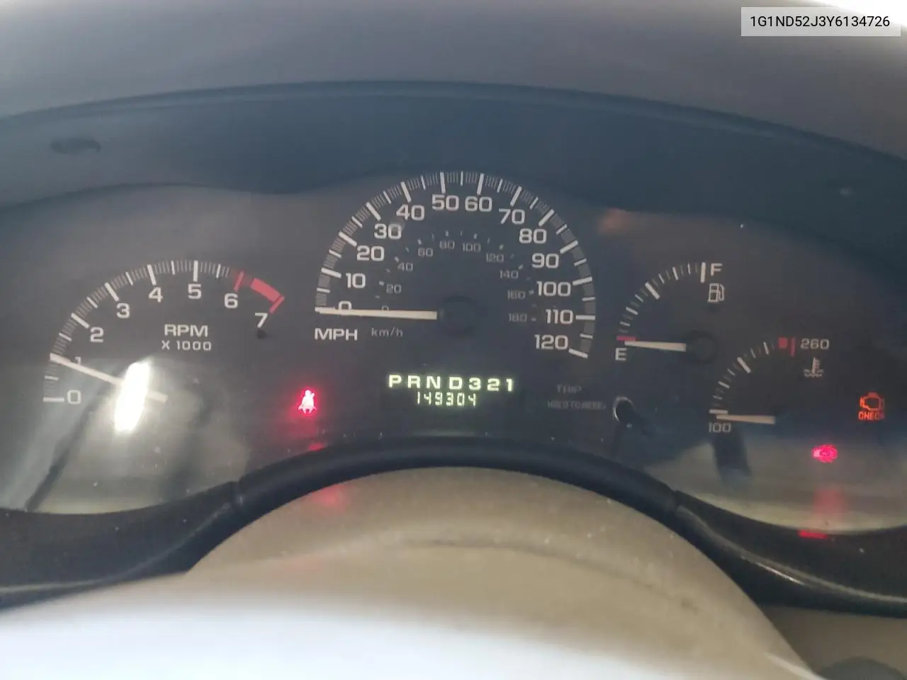 2000 Chevrolet Malibu VIN: 1G1ND52J3Y6134726 Lot: 57025195