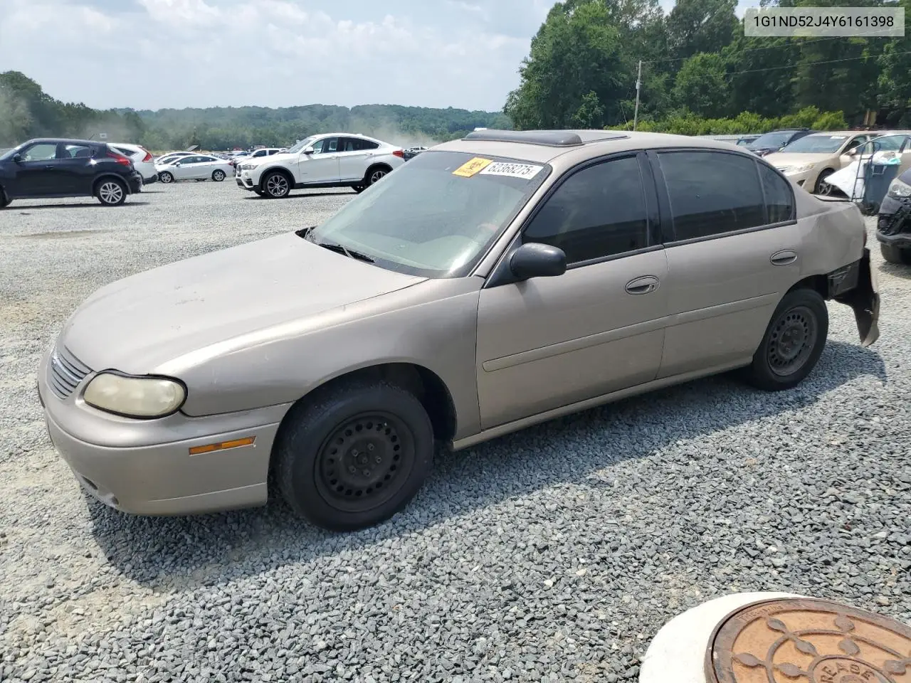 2000 Chevrolet Malibu VIN: 1G1ND52J4Y6161398 Lot: 62368275
