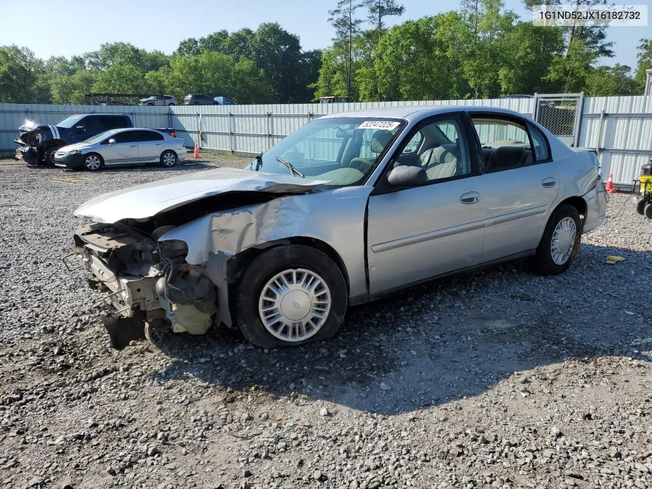 2001 Chevrolet Malibu VIN: 1G1ND52JX16182732 Lot: 52247225
