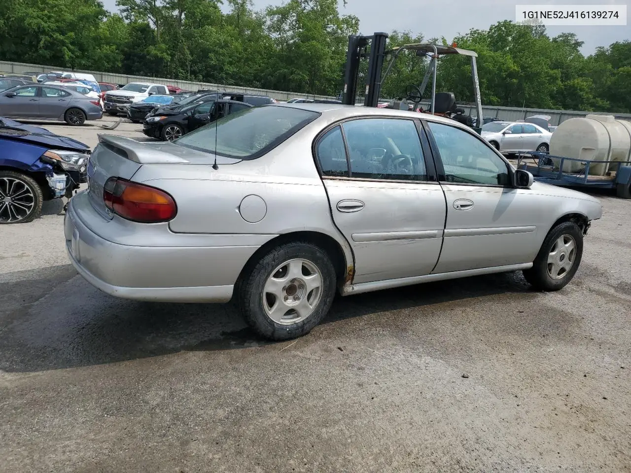 2001 Chevrolet Malibu Ls VIN: 1G1NE52J416139274 Lot: 60210275