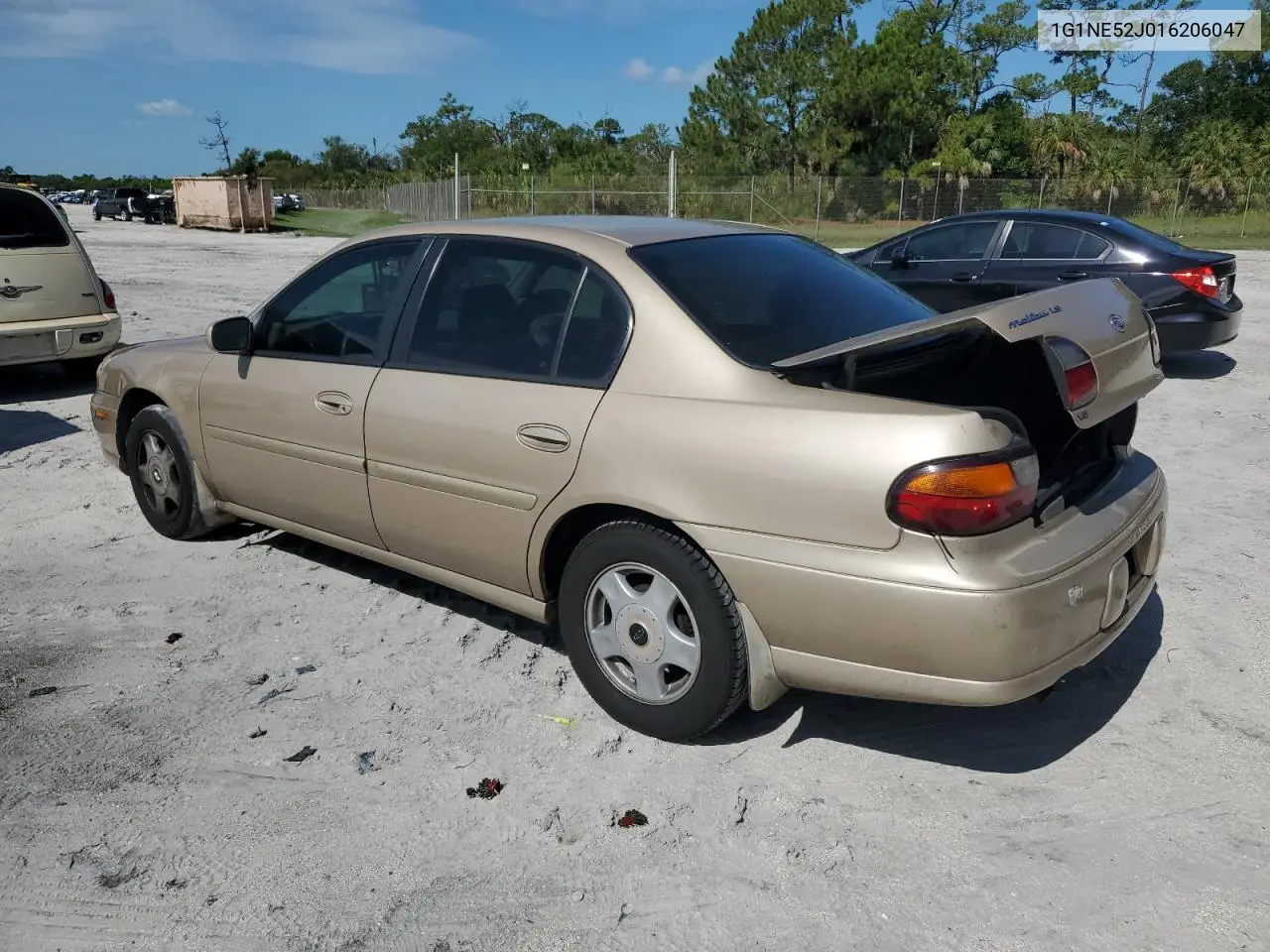 2001 Chevrolet Malibu Ls VIN: 1G1NE52J016206047 Lot: 60904525