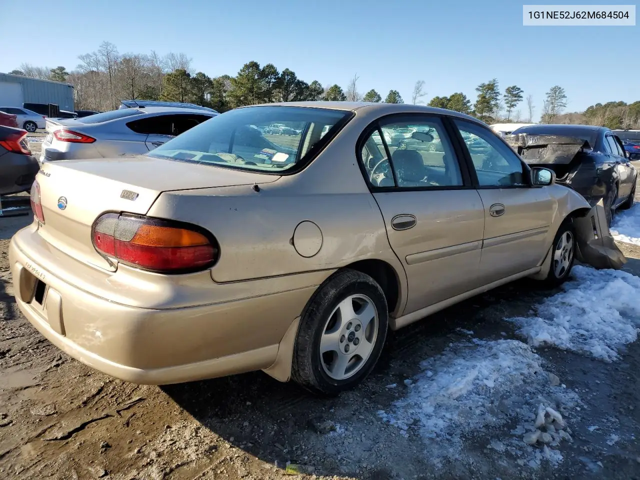 2002 Chevrolet Malibu Ls VIN: 1G1NE52J62M684504 Lot: 44774685