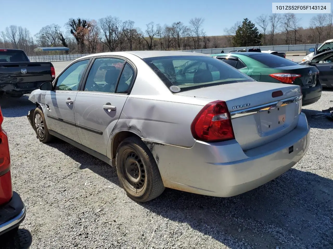 2005 Chevrolet Malibu VIN: 1G1ZS52F05F143124 Lot: 48768525
