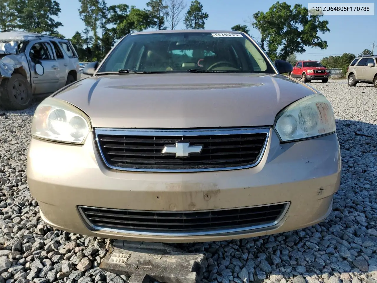 2005 Chevrolet Malibu Maxx Lt VIN: 1G1ZU64805F170788 Lot: 55346265