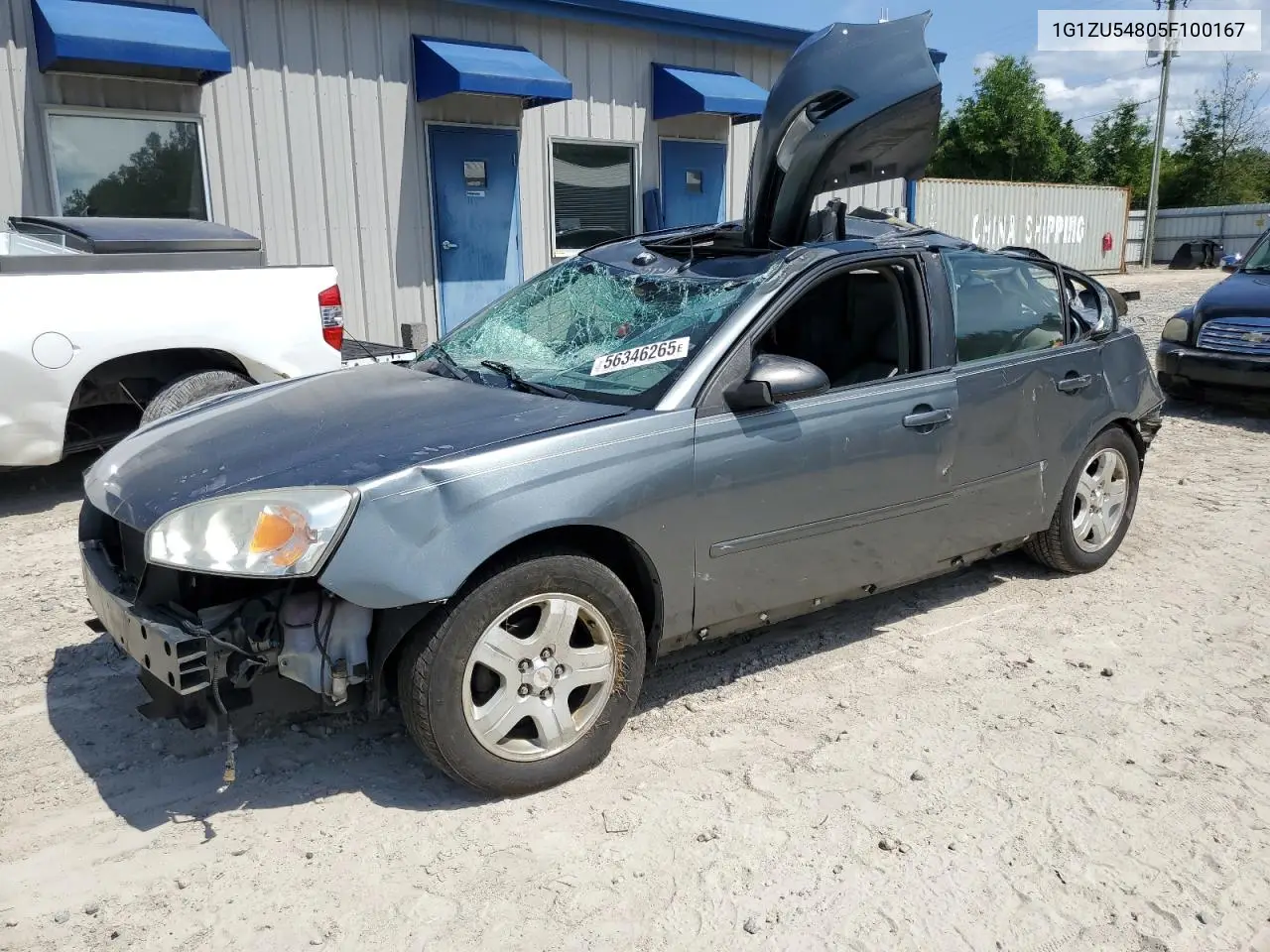 2005 Chevrolet Malibu Lt VIN: 1G1ZU54805F100167 Lot: 56346265