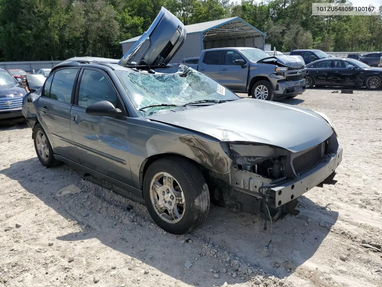 2005 Chevrolet Malibu Lt VIN: 1G1ZU54805F100167 Lot: 56346265