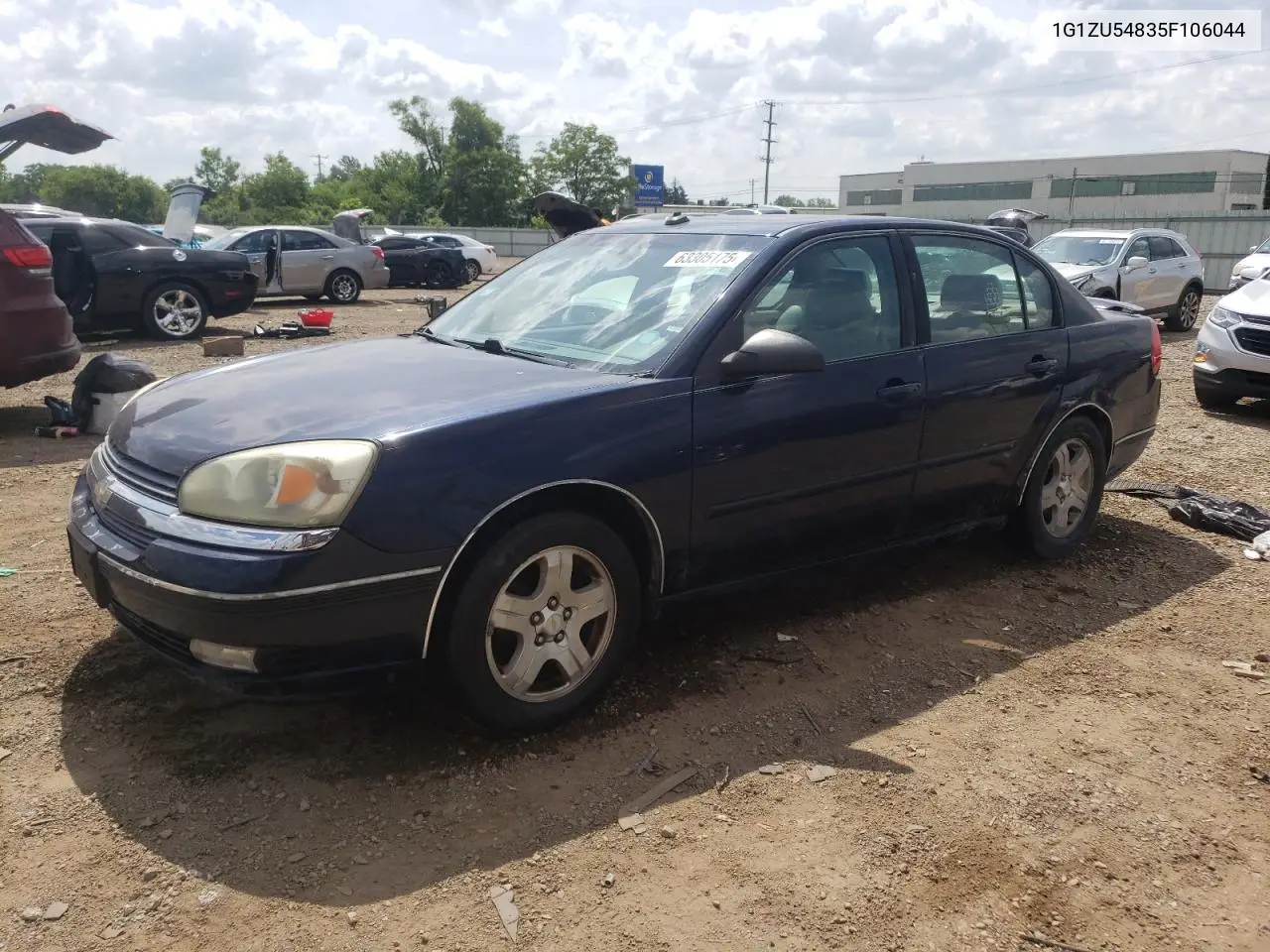 2005 Chevrolet Malibu Lt VIN: 1G1ZU54835F106044 Lot: 63305175