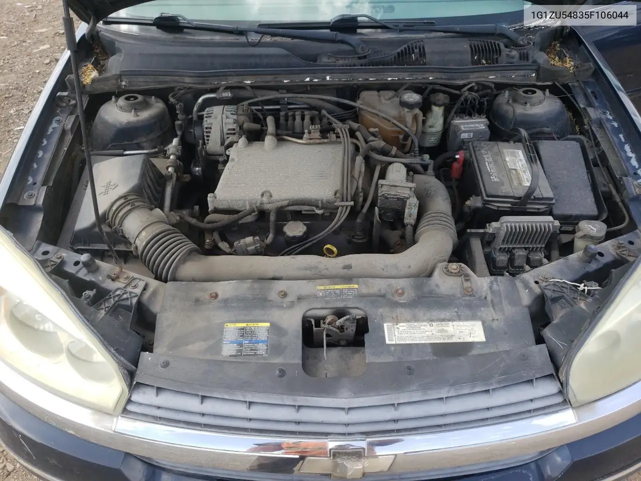 2005 Chevrolet Malibu Lt VIN: 1G1ZU54835F106044 Lot: 63305175