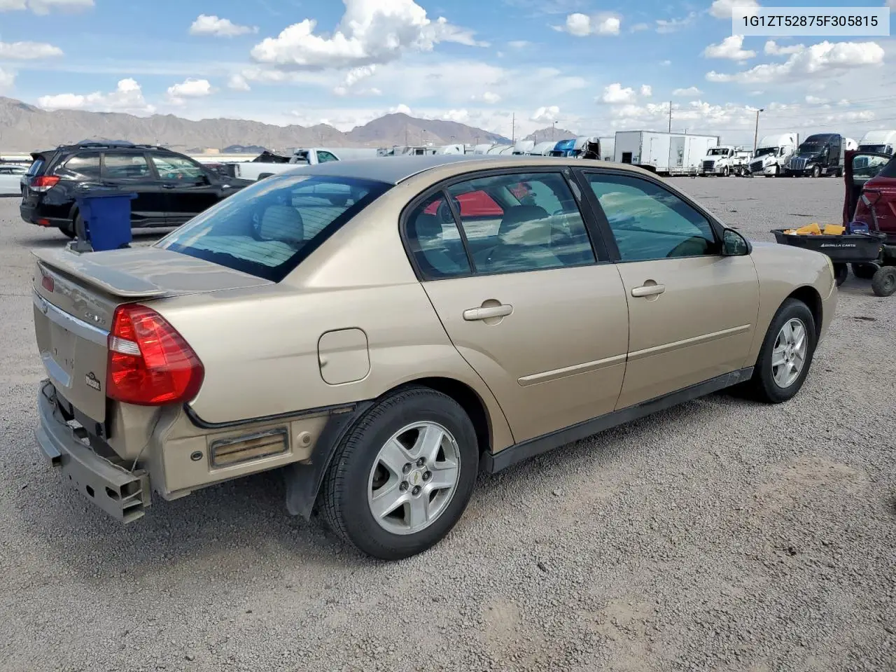 2005 Chevrolet Malibu Ls VIN: 1G1ZT52875F305815 Lot: 66016155