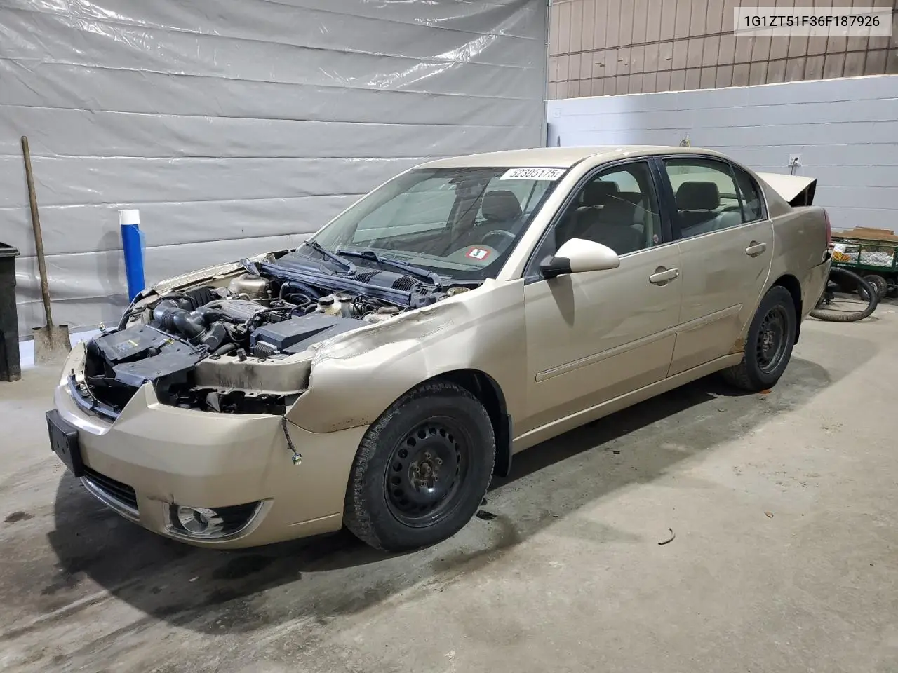 2006 Chevrolet Malibu Lt VIN: 1G1ZT51F36F187926 Lot: 52305175