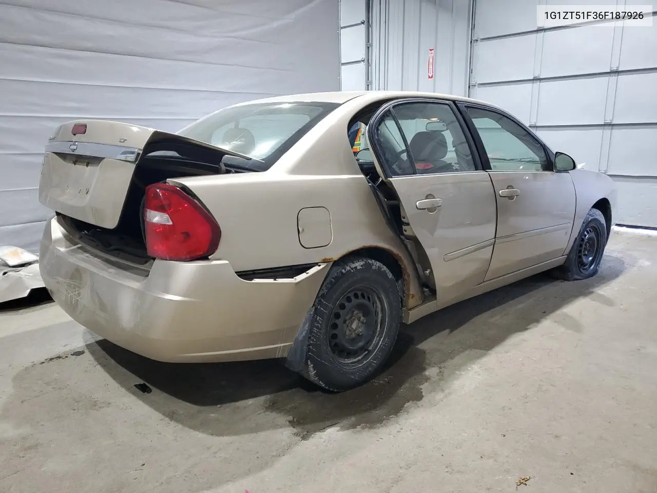2006 Chevrolet Malibu Lt VIN: 1G1ZT51F36F187926 Lot: 52305175