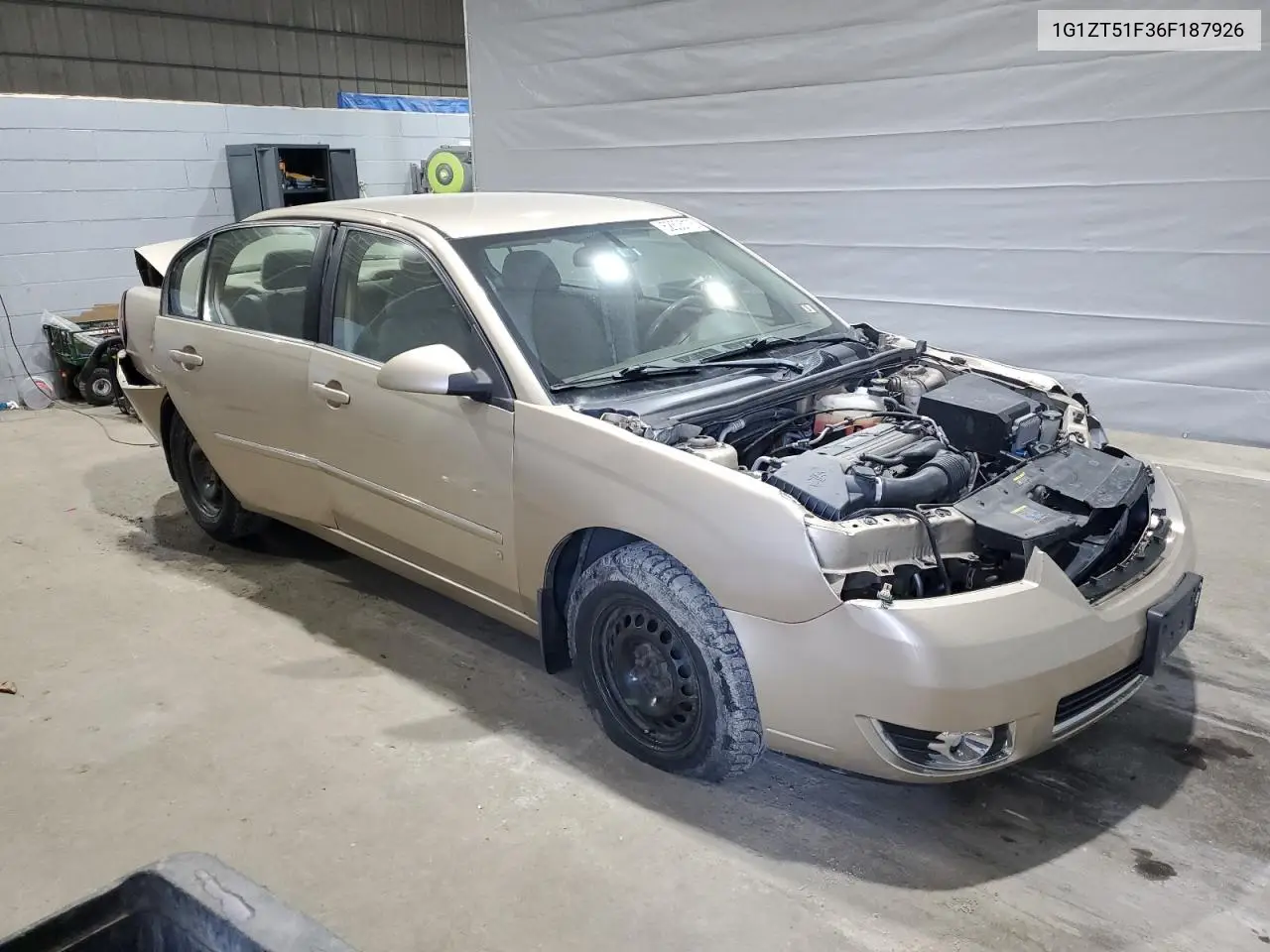 2006 Chevrolet Malibu Lt VIN: 1G1ZT51F36F187926 Lot: 52305175